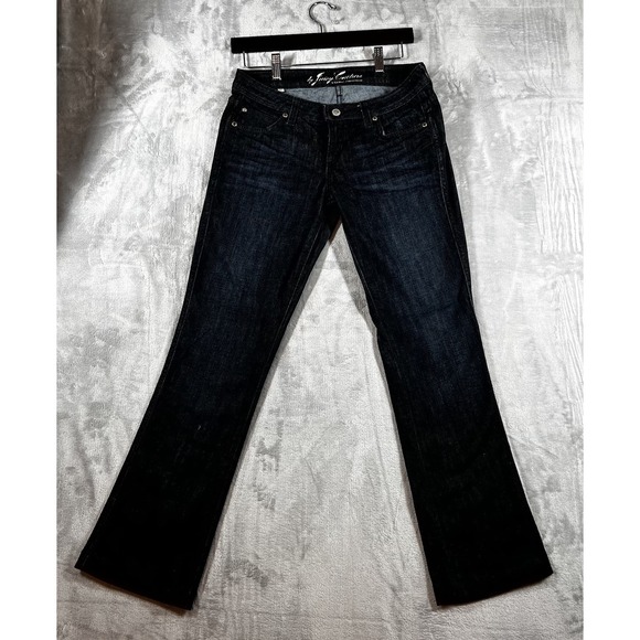 Juicy Couture Denim - Juicy Couture Flare Jeans Womens 27 Dark Wash Low Rise Stretch Retro Y2K USA